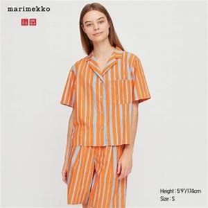 MARIMEKKO SHORT-SLEEVE SHIRT & PANTS SET L